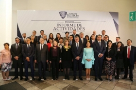 Reconoci&oacute; los resultados y avances de este organismo y felicit&oacute; a la Magistrada Presidenta