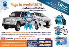 Pago predial en San Andr&eacute;s Cholula