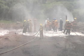 Fue desde la madrugada del 16 de septiembre cuando se inici&oacute; la fuga en este ducto de Pemex 