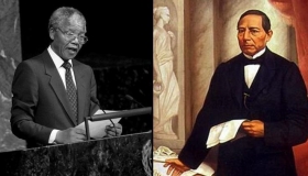 AMLO recuerda en su d&iacute;a a Ju&aacute;rez y Mandela