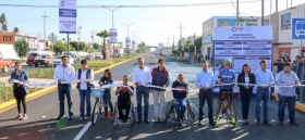 Se&ntilde;al&oacute; que esta vialidad totalmente renovada es smart, siendo la primera del pa&iacute;s en su categor&iacute;a, con luminarias de leds en toda la avenida y en la ciclov&iacute;a