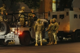 Los marinos se sumaron a la vigilancia que ya realizan polic&iacute;as militares y estatales