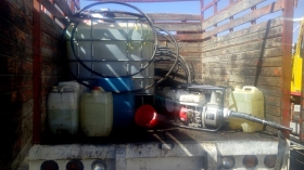 Transportaba un aproximado de mil 130 litros de di&eacute;sel ilegal en una camioneta