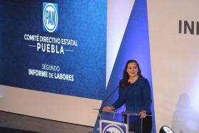 'Martha gobernadora'  gritaron durante el informe de labores de la dirigencia estatal del PAN