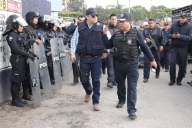 El titular de la SSPE, Jes&uacute;s Morales, encabez&oacute; el operativo