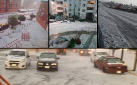 As&iacute; se ti&ntilde;eron de blanco las calles poblanas 