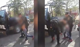  En el video se puede observar c&oacute;mo el ni&ntilde;o gritaba y lloraba.