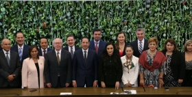 La gobernadora electa de Puebla, Martha Erika Alonso, tambi&eacute;n asisti&oacute; como invitada especial