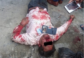 Tremenda tunda se llev&oacute; el presunto delincuente 