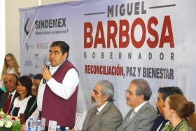 Pidi&oacute; a los empresarios de Sindemex confianza en su proyecto