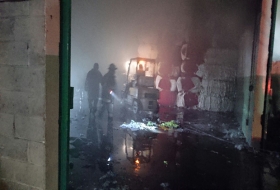 Incendio en f&aacute;brica de algod&oacute;n