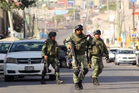Al lugar arribaron elementos del Ej&eacute;rcito Mexicano   