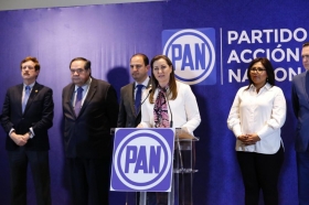 Marko Cort&eacute;s, Presidente Nacional del PAN, brinda su apoyo y respaldo a la Gobernadora Electa